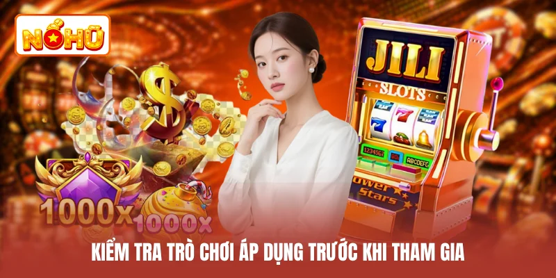Kiểm tra trò chơi áp dụng trước khi tham gia